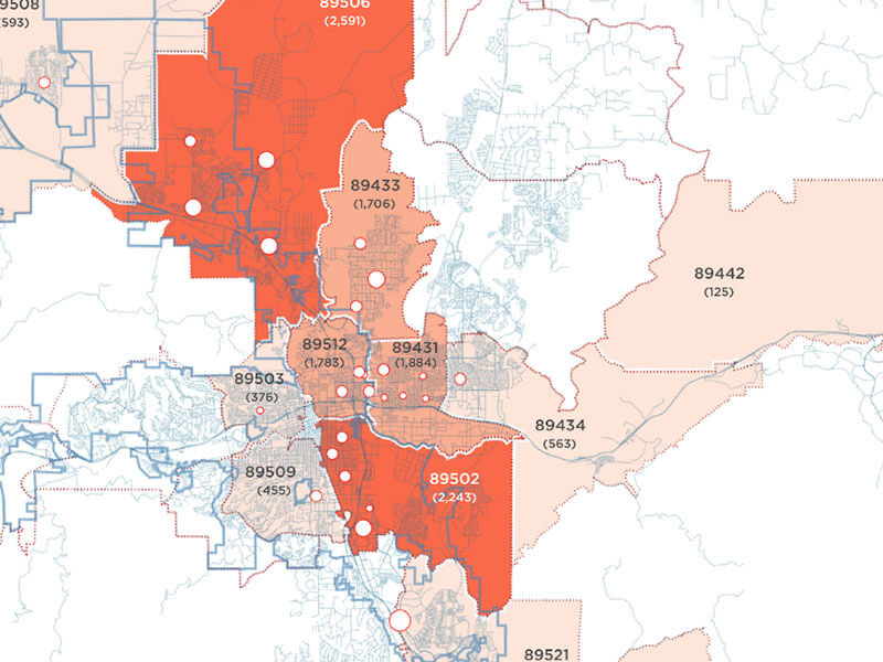 example of priority footprint map