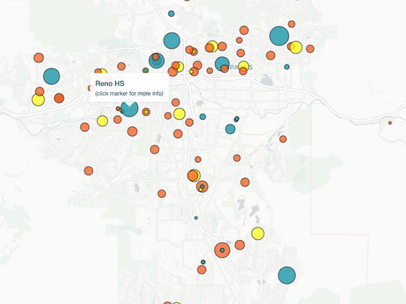 snippet of school quality map